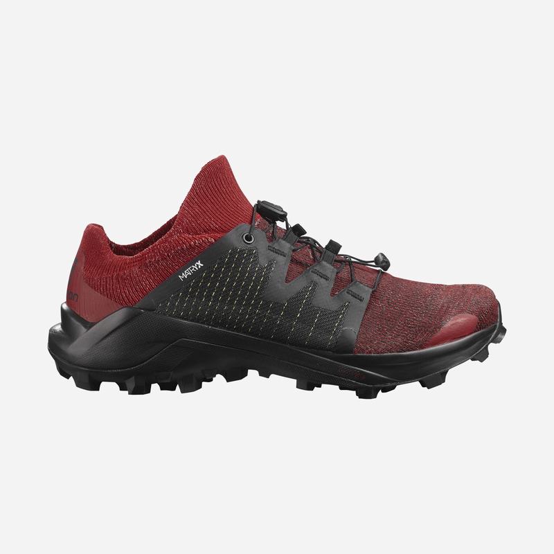 Chaussures De Trail Running Salomon Femme Rouge / Noir - Salomon CROSS W /PRO - France (5871-OMBUI)